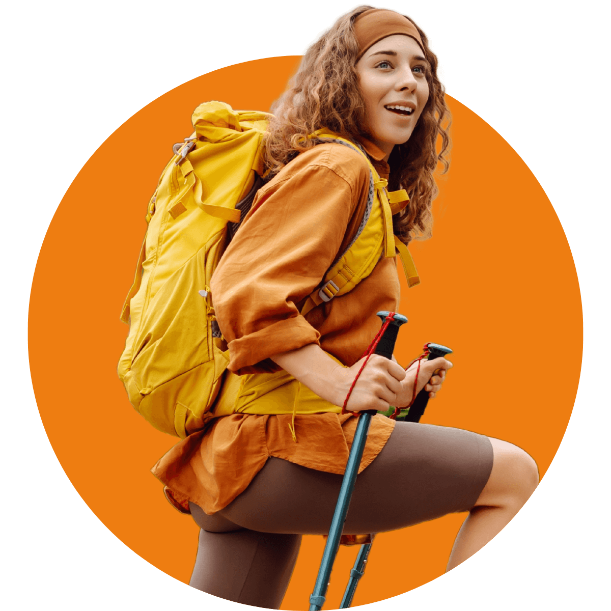 Girl hiking