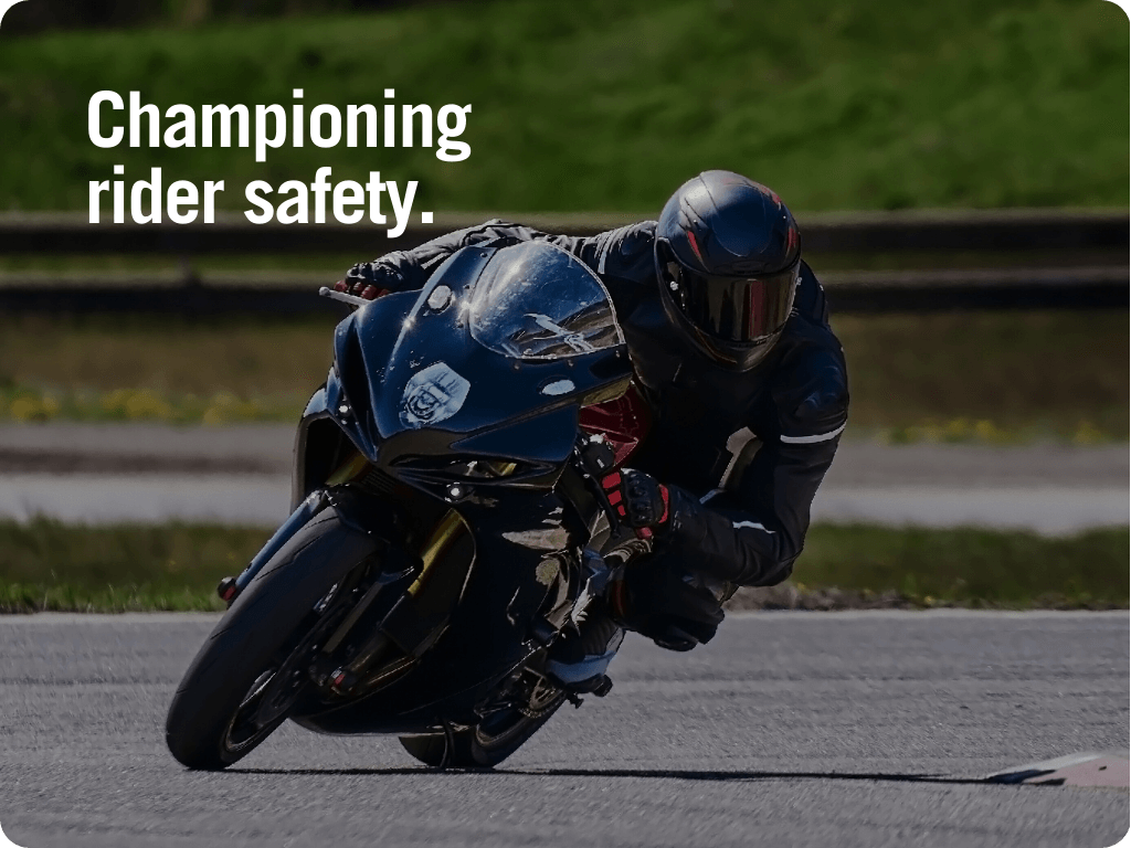 Championing rider safety.